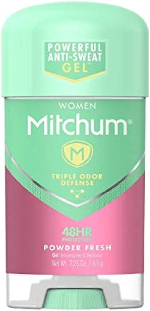 Mitchum Women Gel Antiperspirant Powder Fresh 2.25oz Pack of 2 Alcohol Free by Mitchum