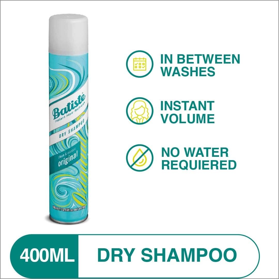 Batiste Dry Shampoo Original 400ml | Clean & Classic Refresh for All Hair Types by Batiste