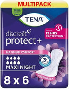 TENA Lady Discreet Maxi Night Incontinence Pads | 48 Pads | Extra Heavy by Tena