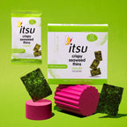 itsu Wasabi Seaweed Thins 32 Pack | Vegan Crispy Seaweed Snacks 5g Each by Thins