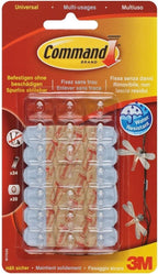 Command W17026 XXS Decorative Garland Clips Self-Adhesive Hooks Pack of 20 by Command