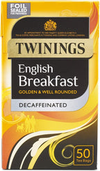 Twinings Decaf English Breakfast Tea 200 Bags 4x50 Multipack Black Tea Box by Twinings