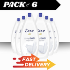 Dove Indulging Cream Bath 720ml x6 | Moisturising 1/4 Cream Body Wash Pack by Dove