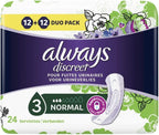Always Discreet Normal Pads for Incontinence 24 Count Pack by Always