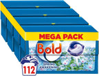 Bold All-in-1 PODS Laundry Detergent 112 Washes (4x28) Spring Awakening Capsules by BOLD