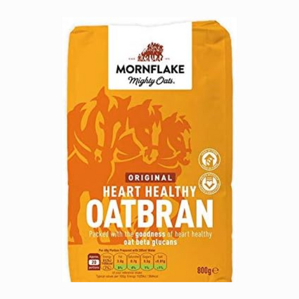 Oat Bran Cereal - Mornflake High Fibre Wholegrain Porridge | 5 x 800g Bulk Packs