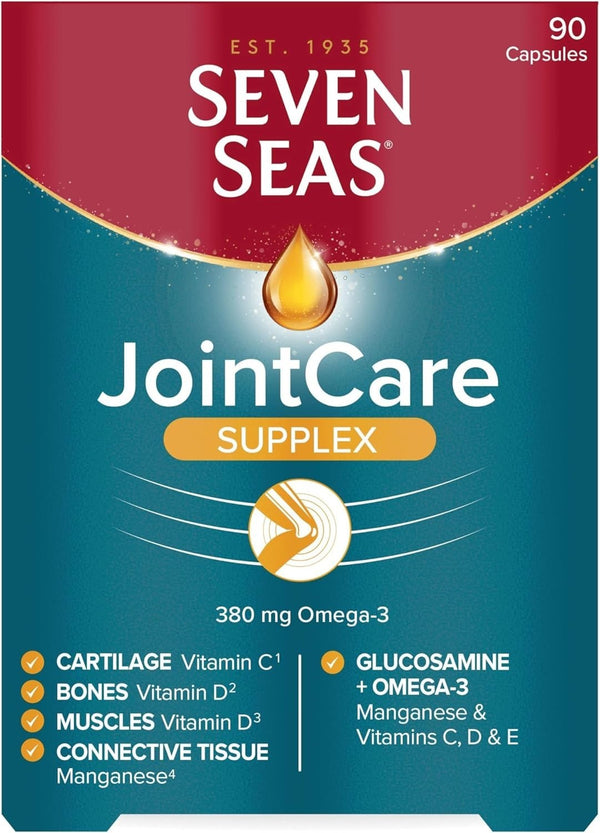 Seven Seas JointCare Supplex 30 Capsules | Glucosamine + Omega-3 for Joints