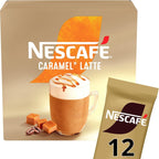Nescafé Caramel Latte Instant Coffee Sachets 72 Pack (6 x 12) Creamy Latte by NESCAFÉ