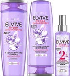 L'Oreal Elvive Hyaluronic Shampoo 500ml + Conditioner 400ml + Serum 150ml Set by L'Oreal Paris