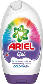 Ariel Washing Liquid Gel 888ml x6 | 144 Washes | Colour & Style | Cold Wash by Ariel