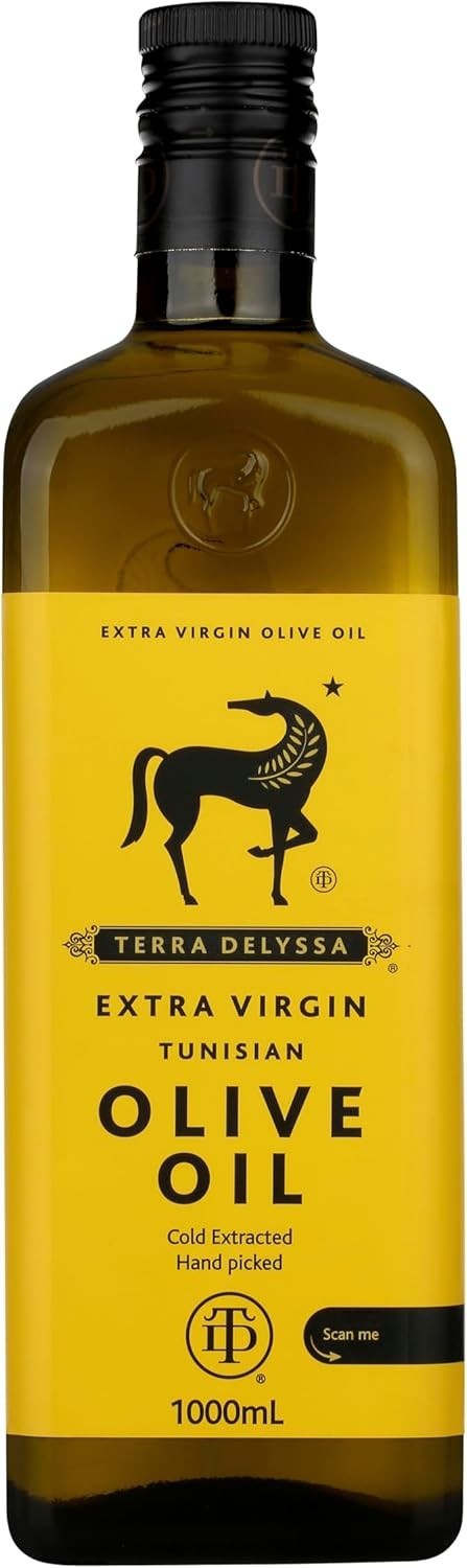 Extra Virgin Olive Oil – Terra Delyssa Natural Cold Pressed Tunisian 1L Bottle