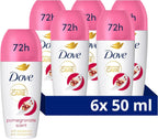 Dove Advanced Care Go Fresh Pomegranate Roll-On Deodorant 50ml Pack of 6 by Dove