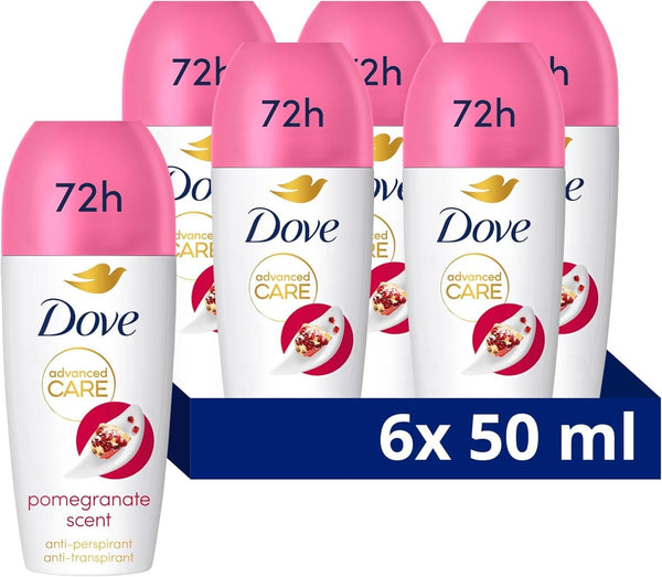 Dove Go Fresh Pomegranate Roll On Deodorant Pack Of 6