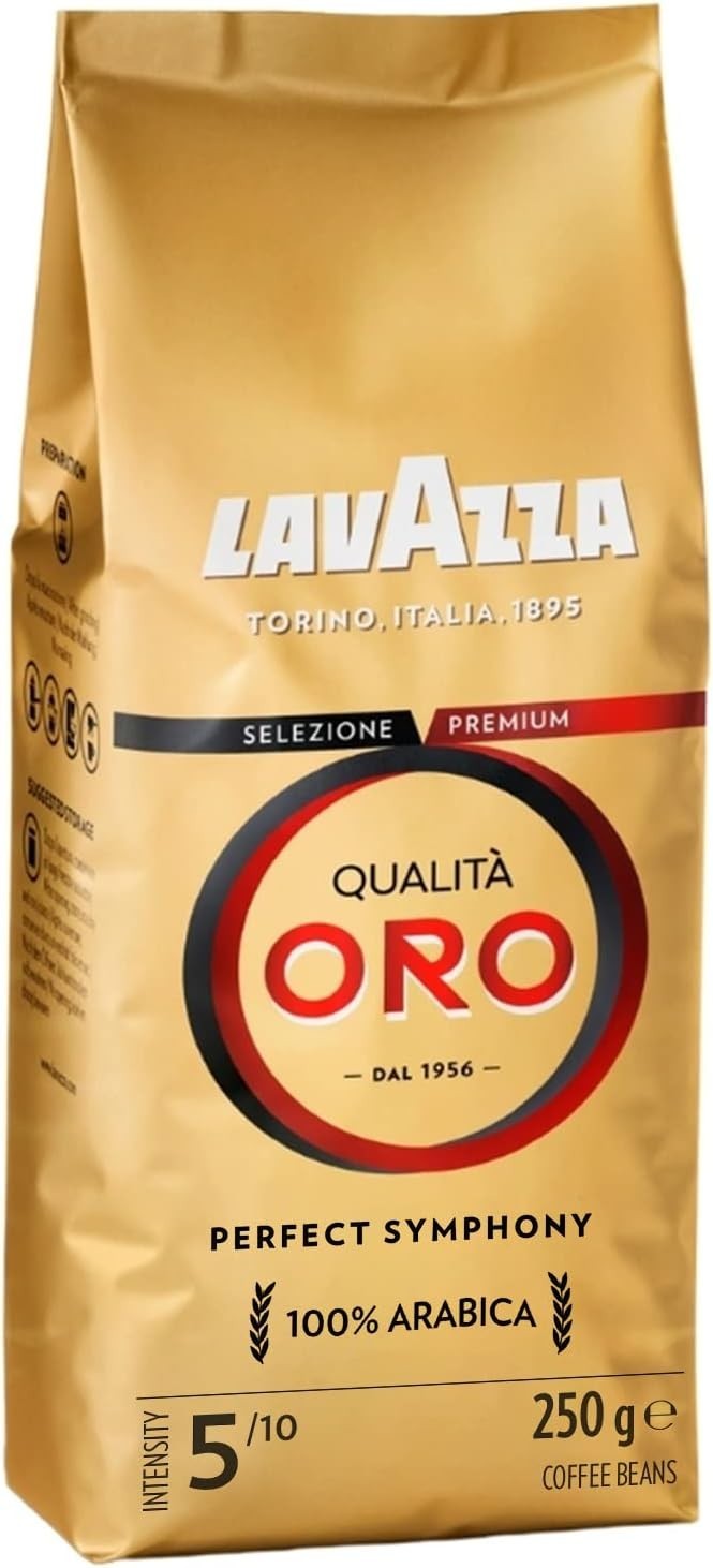 Lavazza Qualità Oro Coffee Beans 6x250g | 100% Arabica Medium Roast Italy by Lavazza