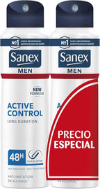 Sanex Active Control Men’s Deodorant Spray 200ml Pack of 2 All Day Protection by Sanex