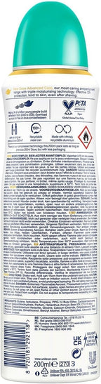 Dove Go Fresh Pear & Aloe Vera Anti-Perspirant Spray Women 200ml Pack of 6 by Dove