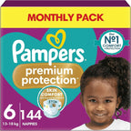 Pampers Premium Protection Size 6 Nappies 13–18kg Bulk Pack 144pcs by Pampers