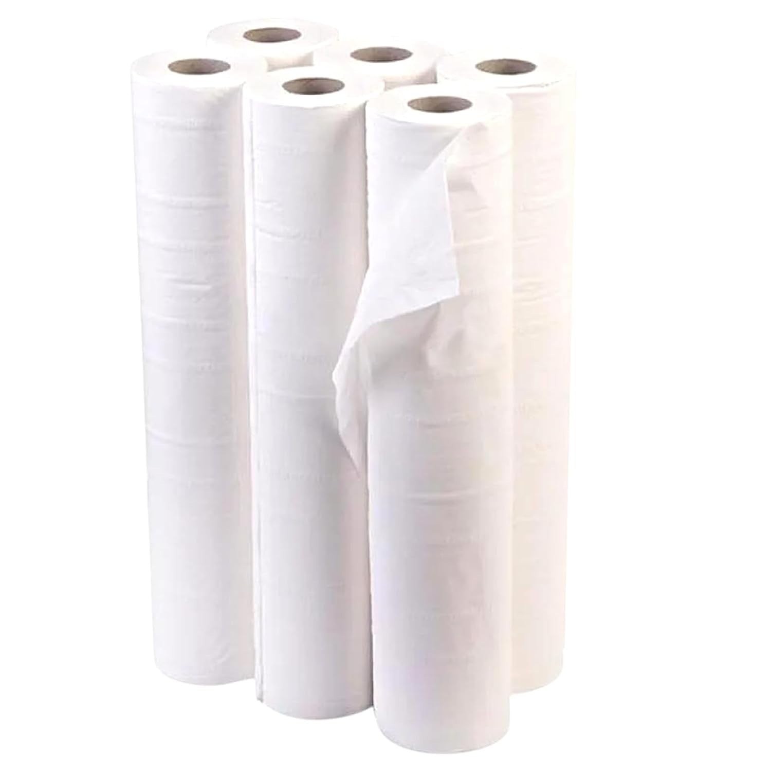 6x White Couch Roll 20" x 40M Paper Bed Cover Hygiene Massage Table Salon Spa by Unbranded