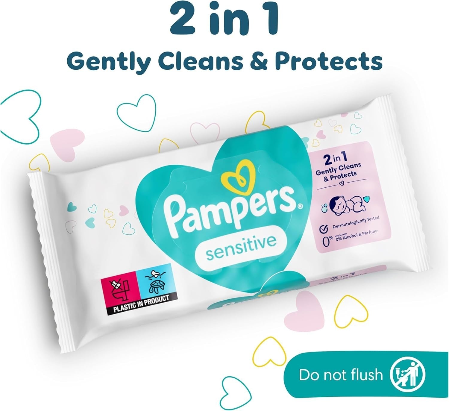 Pampers Sensitive Baby Wipes 15x80 Unscented Wet Wipes 1200 Count UK Seller by Pampers