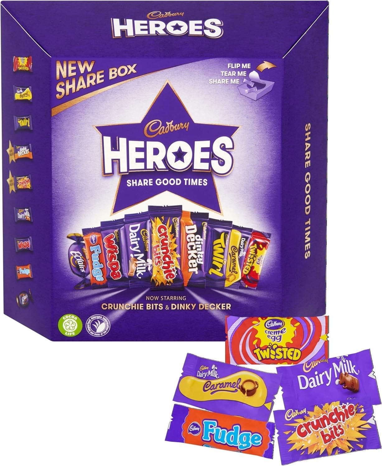 Cadbury Heroes Chocolate Gift Carton 385g Pack of 2 Milk Chocolates UK Made by Cadbury