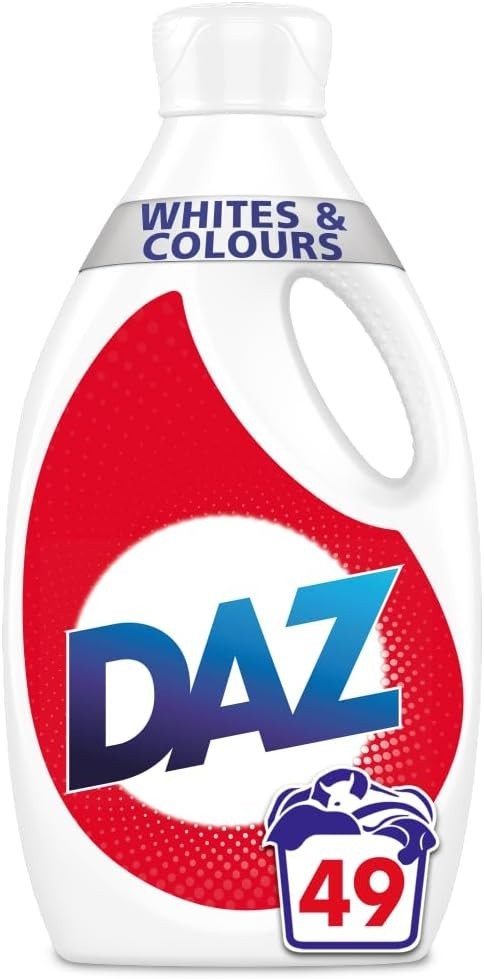 Daz Washing Liquid Whites & Colours 1.7L | 49 Washes Fresh Laundry Detergent by Daz