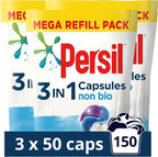 Persil 3-in-1 Non-Bio Laundry Capsules 150 Washes - Gentle, Unscented by Persil