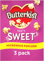 Butterkist Sweet Microwave Popcorn 30 Packs (3x60g Case of 10) Vegetarian by Butterkist