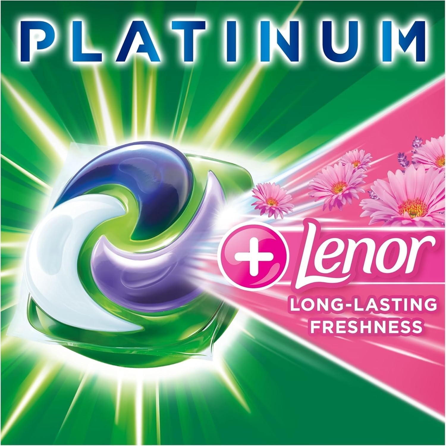 ARIEL Platinum Washing Pods – Laundry Detergent with Touch of Lenor, 34 Washes by Ariel