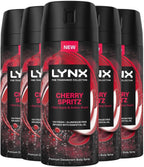 Lynx Fine Fragrance Cherry Spritz Deodorant 150ml Pack of 5 | 72H Freshness by Lynx