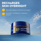 NIVEA Q10 Energy Night Cream 50ml with Vitamin C Anti-Wrinkle Moisturiser by NIVEA