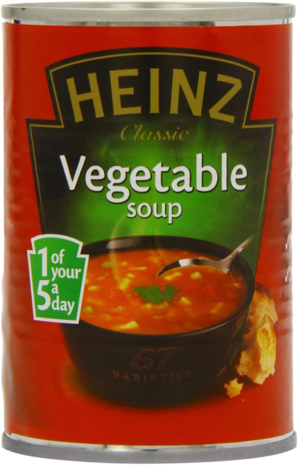 Heinz Vegetable Soup 400g Can | Classic Recipe | Ready to Heat | Pack of 12
