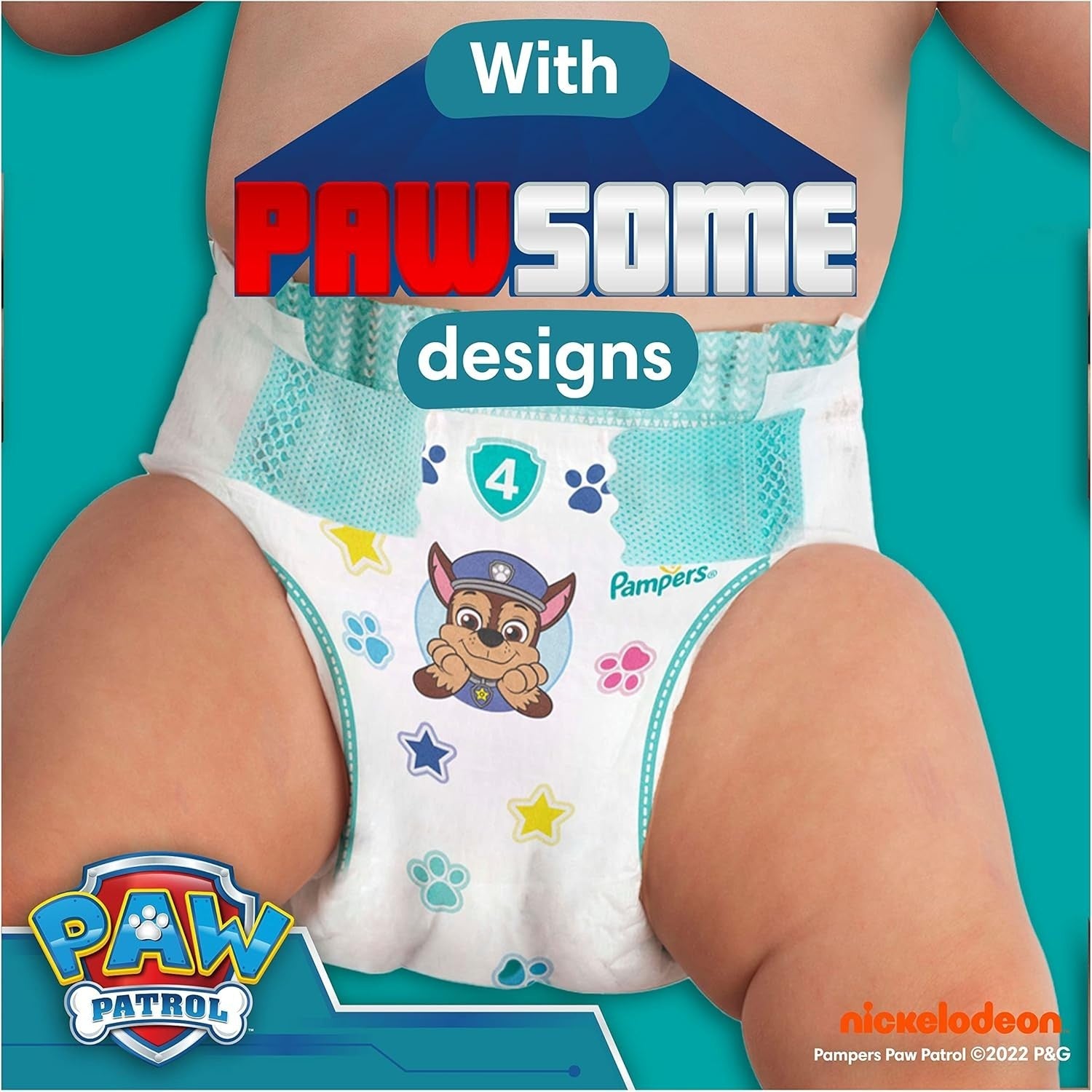 Pampers Baby-Dry Nappies Size 6 Paw Patrol 164 Pack 13-18kg Monthly Box by Pampers