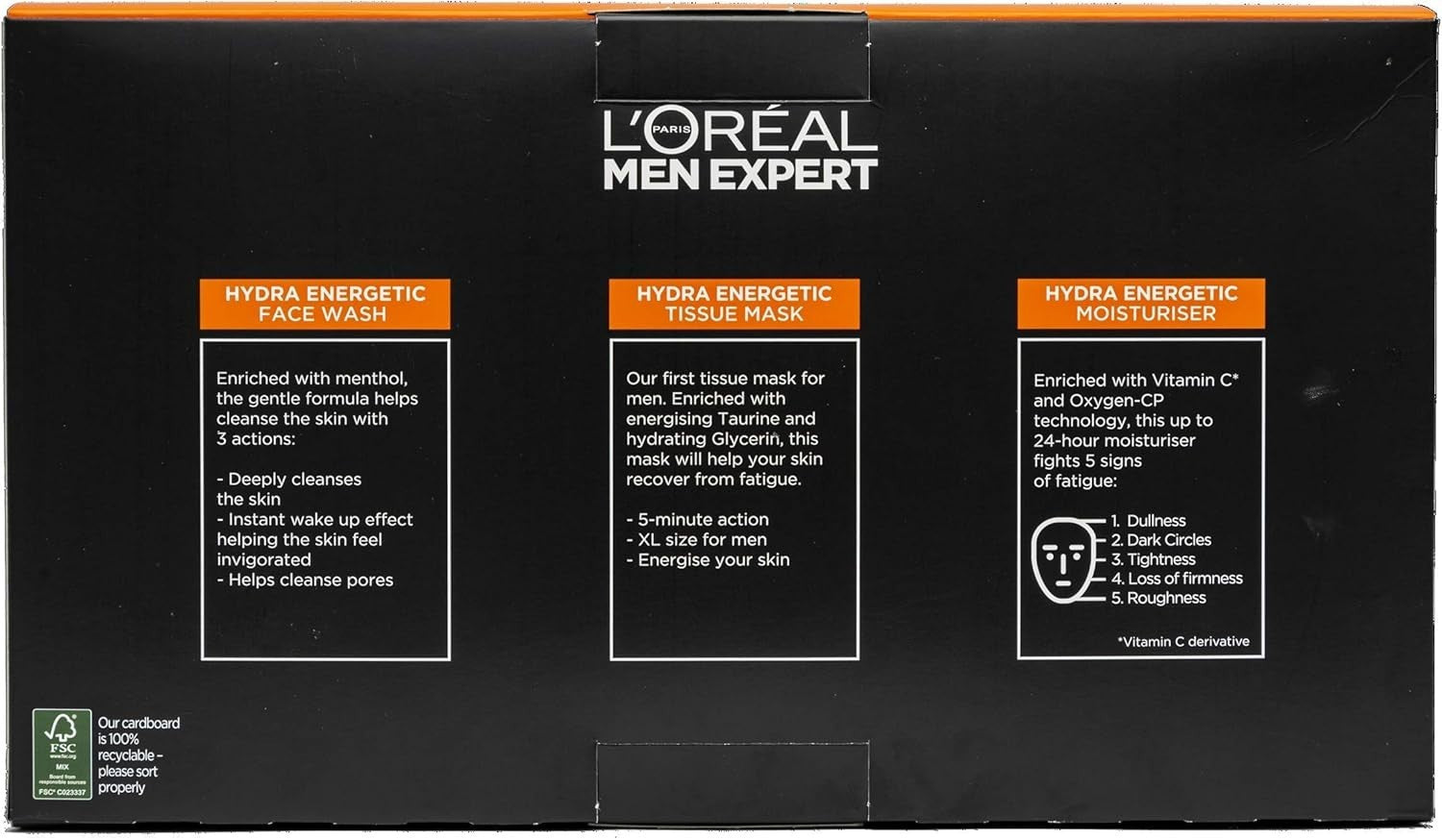 L’Oreal Men Expert Kick Start Gift Set | Face Wash Mask & Moisturiser for Men by ‎L’Oréal Paris men expert