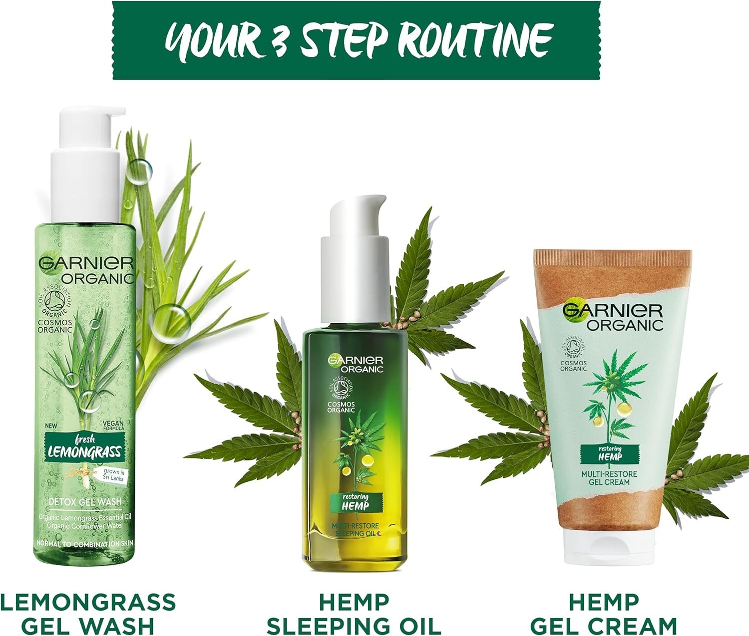 Garnier Organic Hemp Multi-Restore Night Sleeping Oil 30ml Sensitive Skin by Garnier