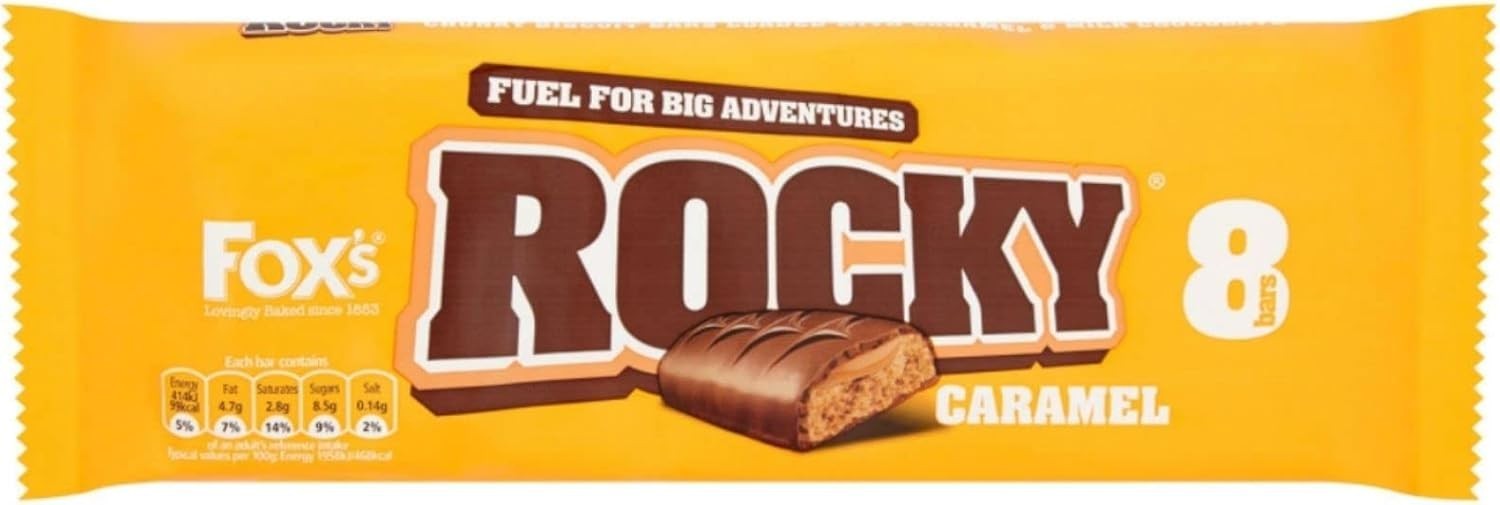 Fox’s Rocky Chocolate & Caramel Biscuit Bars Bulk Pack 48 Bars Snack Bundle by Fox's