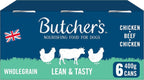 BUTCHER'S Lean & Tasty Wet Dog Food Variety Pack 24 x 400g | 9.6kg Low Fat by BUTCHER'S