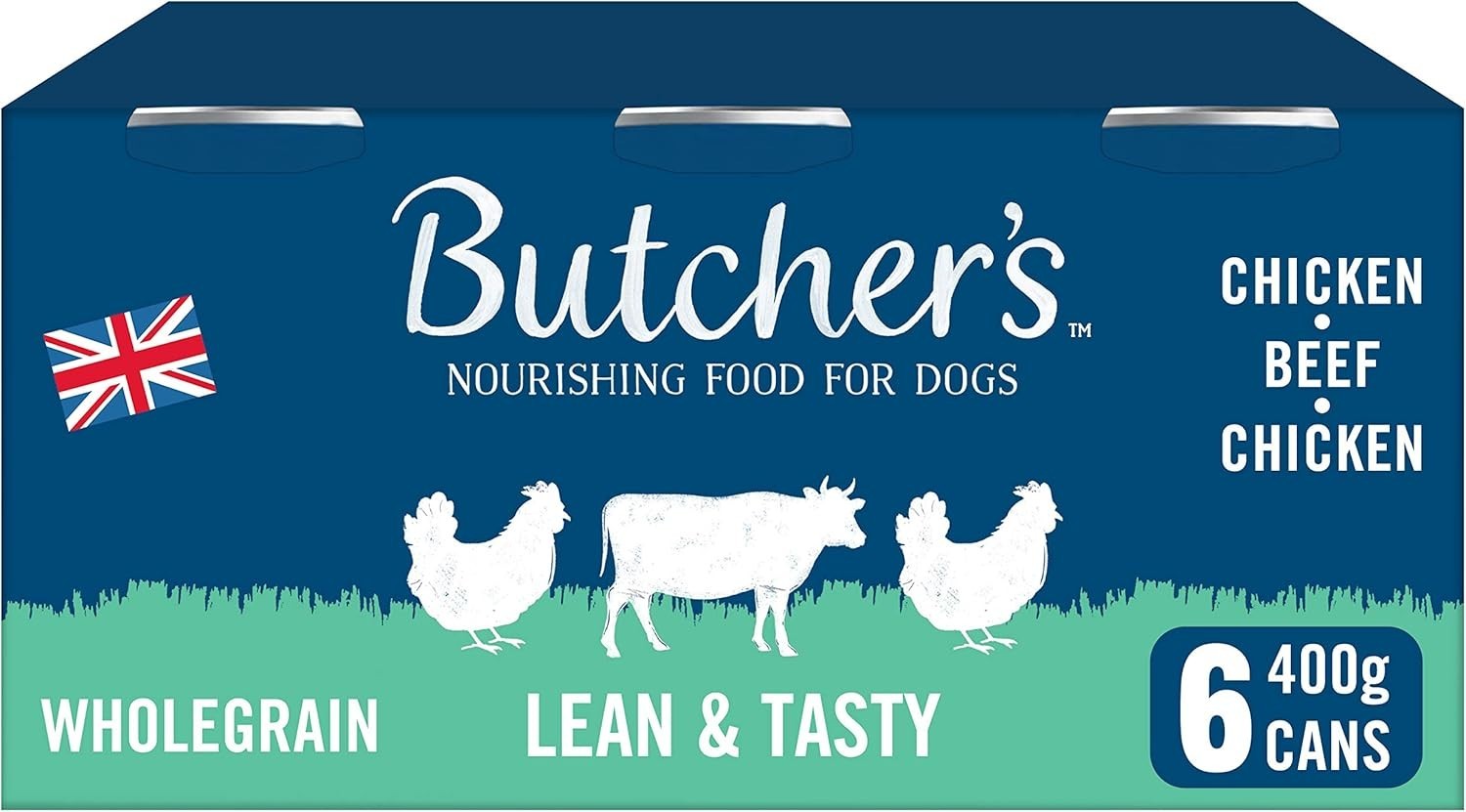 BUTCHER'S Lean & Tasty Wet Dog Food Variety Pack 24 x 400g | 9.6kg Low Fat by BUTCHER'S
