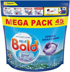 Bold All-in-1 Pods Washing Capsules 45 Washes - Mountain Spring Scent by BOLD