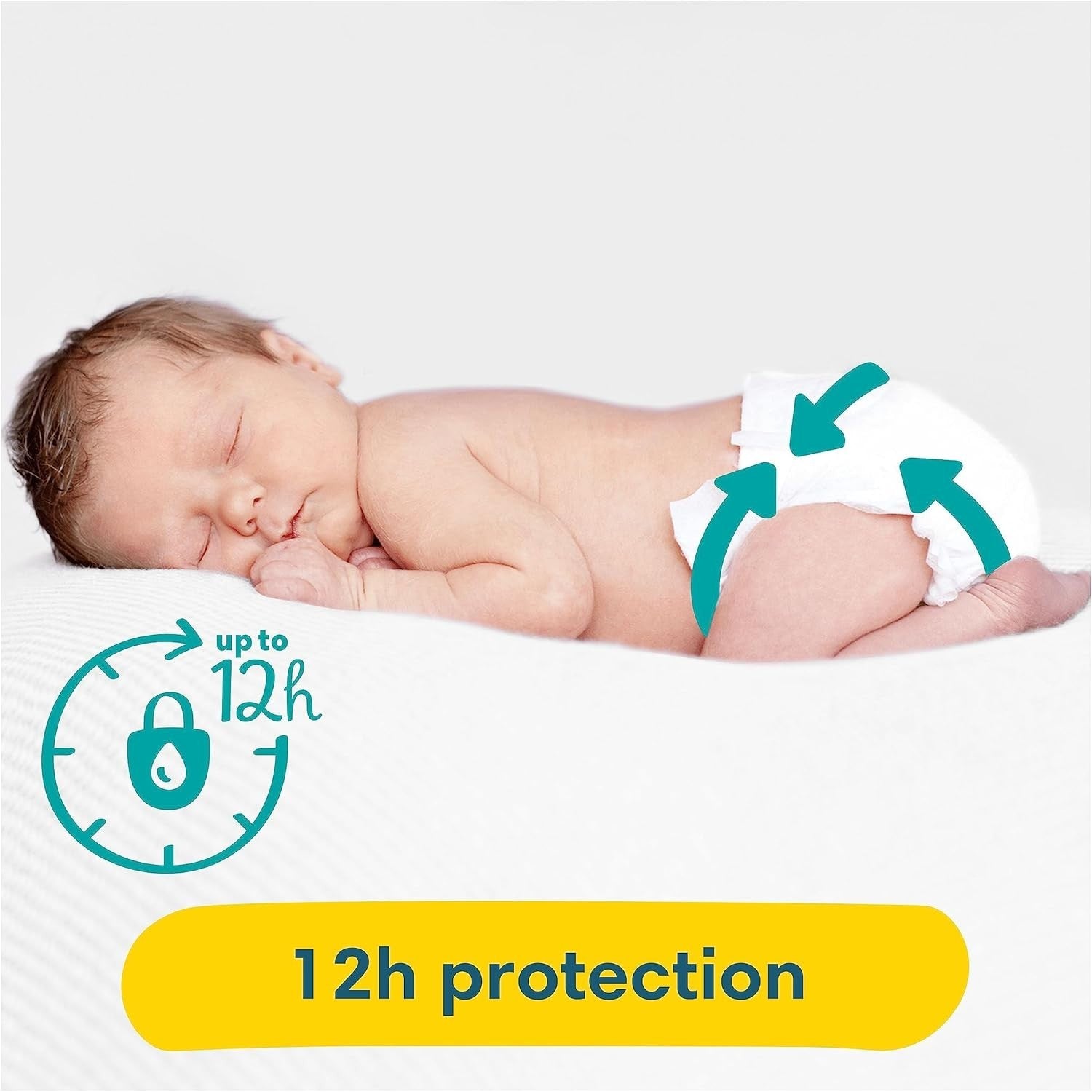 Pampers Premium Protection Nappies Size 0, 24 Count, Newborn, Sensitive Skin by Pampers