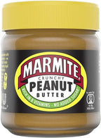 Marmite Crunchy Peanut Butter 225g Jar (Pack of 4) | Vegetarian Spread by Marmite