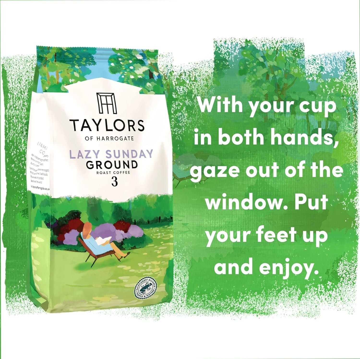 Taylors of Harrogate Lazy Sunday Ground Coffee 454g x3 Bags Medium Roast by Taylors of Harrogate