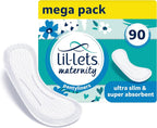 Lil-Lets Maternity Pantyliners Ultra Slim 90 Pack Pre & Post Birth Liners by Lil-Lets