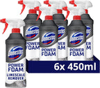 Domestos Power Foam Limescale Remover Toilet & Bathroom Cleaner 6x450ml by Domestos