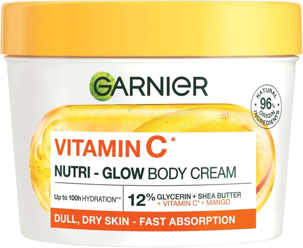Garnier Body Superfood Mango & Vitamin C Cream 380ml for Dry Dull Skin