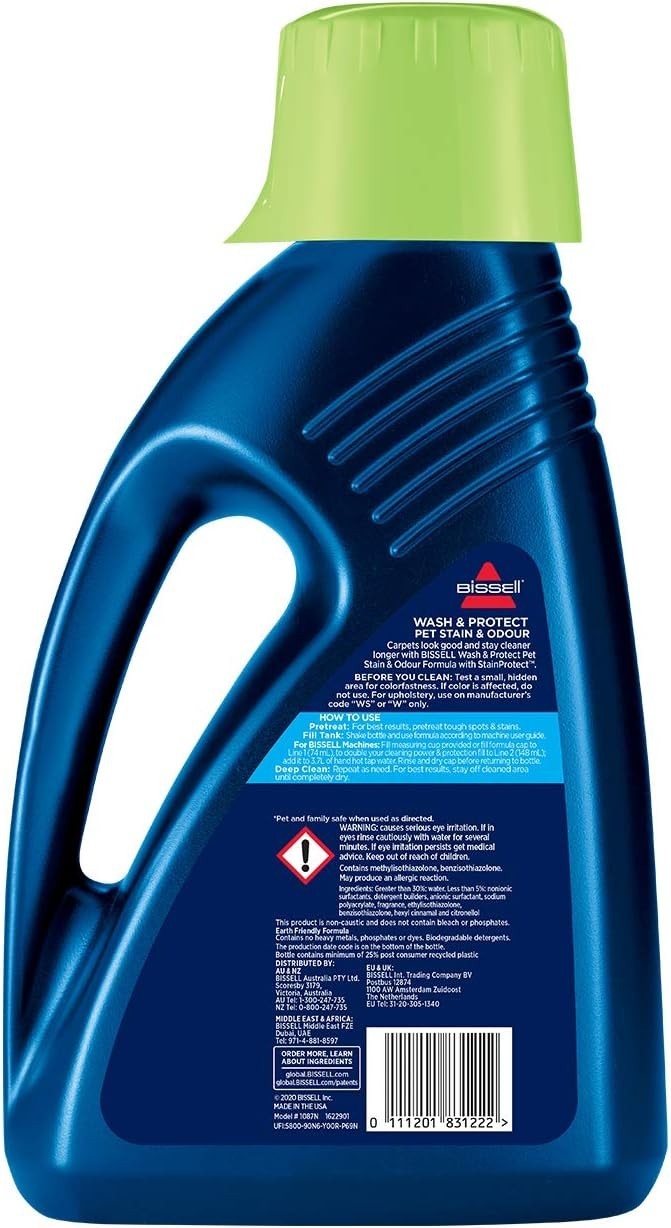 Bissell Wash & Protect Pet Carpet Cleaner 1.5L – Removes Pet Stains & Odours by BISSELL