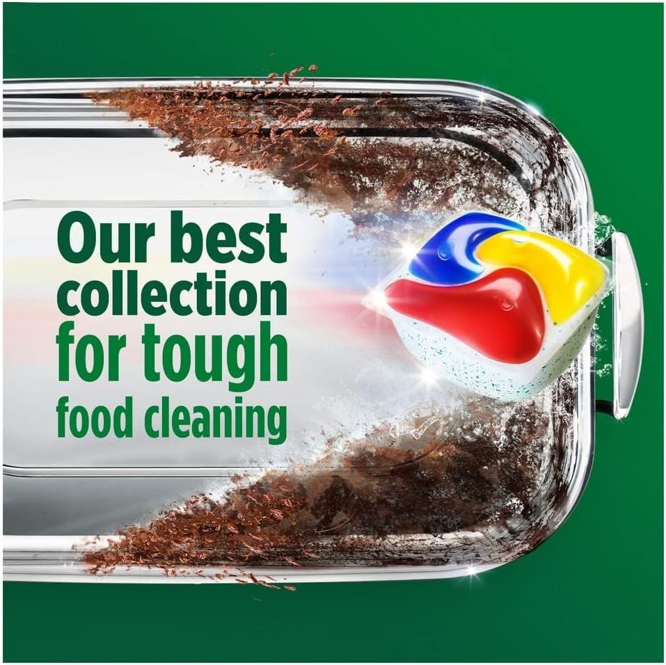 Fairy Platinum Plus Dishwasher Tablets Lemon | Pack of 5 (100 Tabs) | All-in-One by Fairy