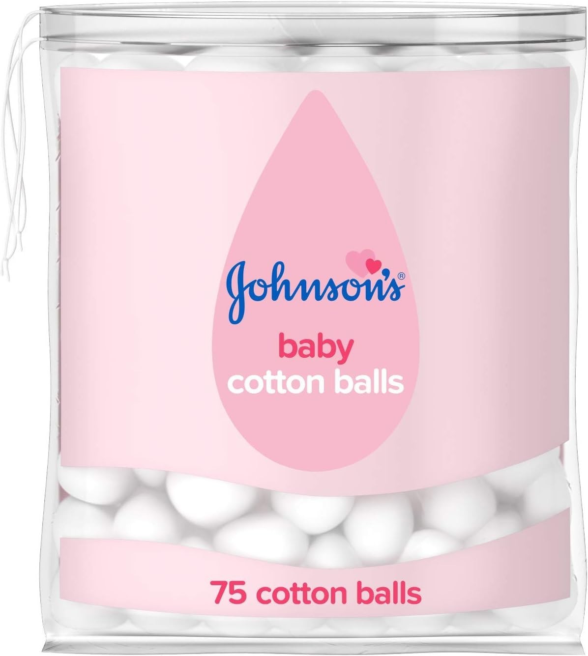 Johnson's Baby Cotton Balls 75 Count Soft Round for Delicate Skin by JOHNSON'S