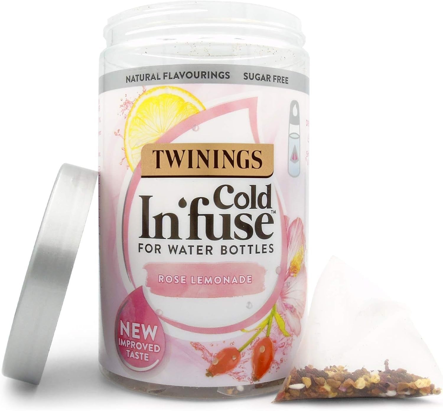 Twinings Cold Infuse Rose Lemonade 72 Teabags Multipack 6x12 Infusers by Twinings