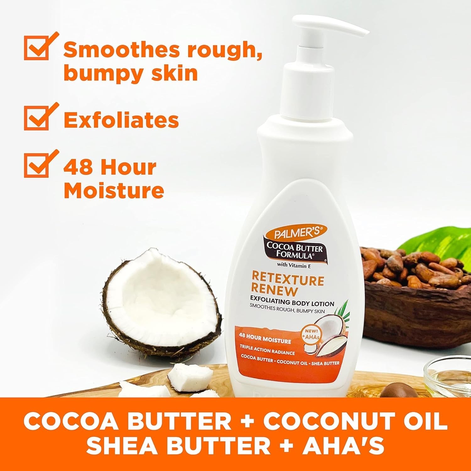 Palmer’s Cocoa Butter Exfoliating Body Lotion 400ml | Renew & Hydrate Dry Skin by Palmer’s