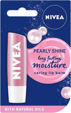 NIVEA Lip Balm Pearly Shine 12 Pack 4.8g Shea Butter Hydrating Shimmery by NIVEA